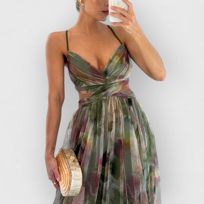 Lysbeth™ | Maxi-jurk met bloemenprint