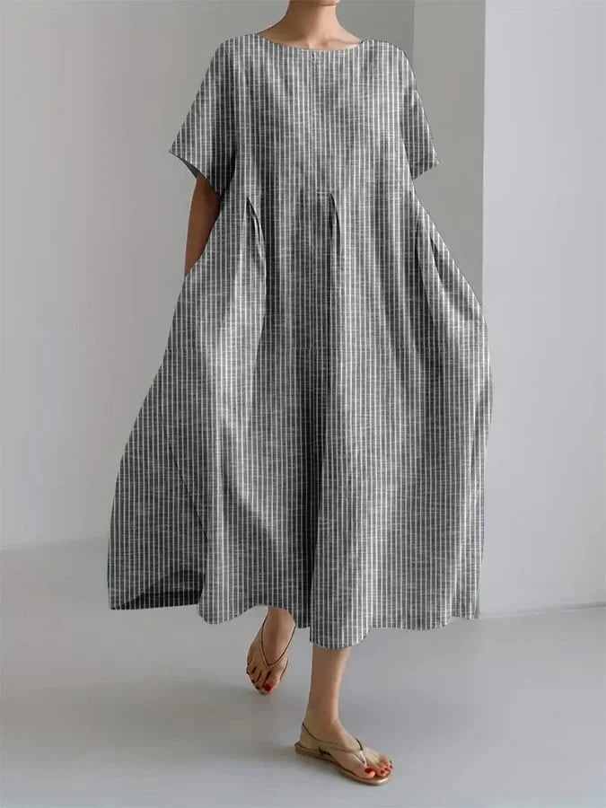 ELEANOR™ | RETRO STREEPJES LOSSE JURK