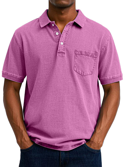 Hidde™ | Casual Denimlook Polo met Relaxte Uitstraling