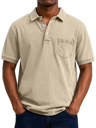 Hidde™ | Casual Denimlook Polo met Relaxte Uitstraling