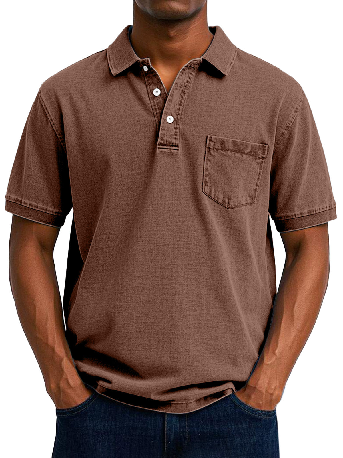 Hidde™ | Casual Denimlook Polo met Relaxte Uitstraling