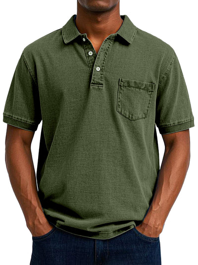 Hidde™ | Casual Denimlook Polo met Relaxte Uitstraling