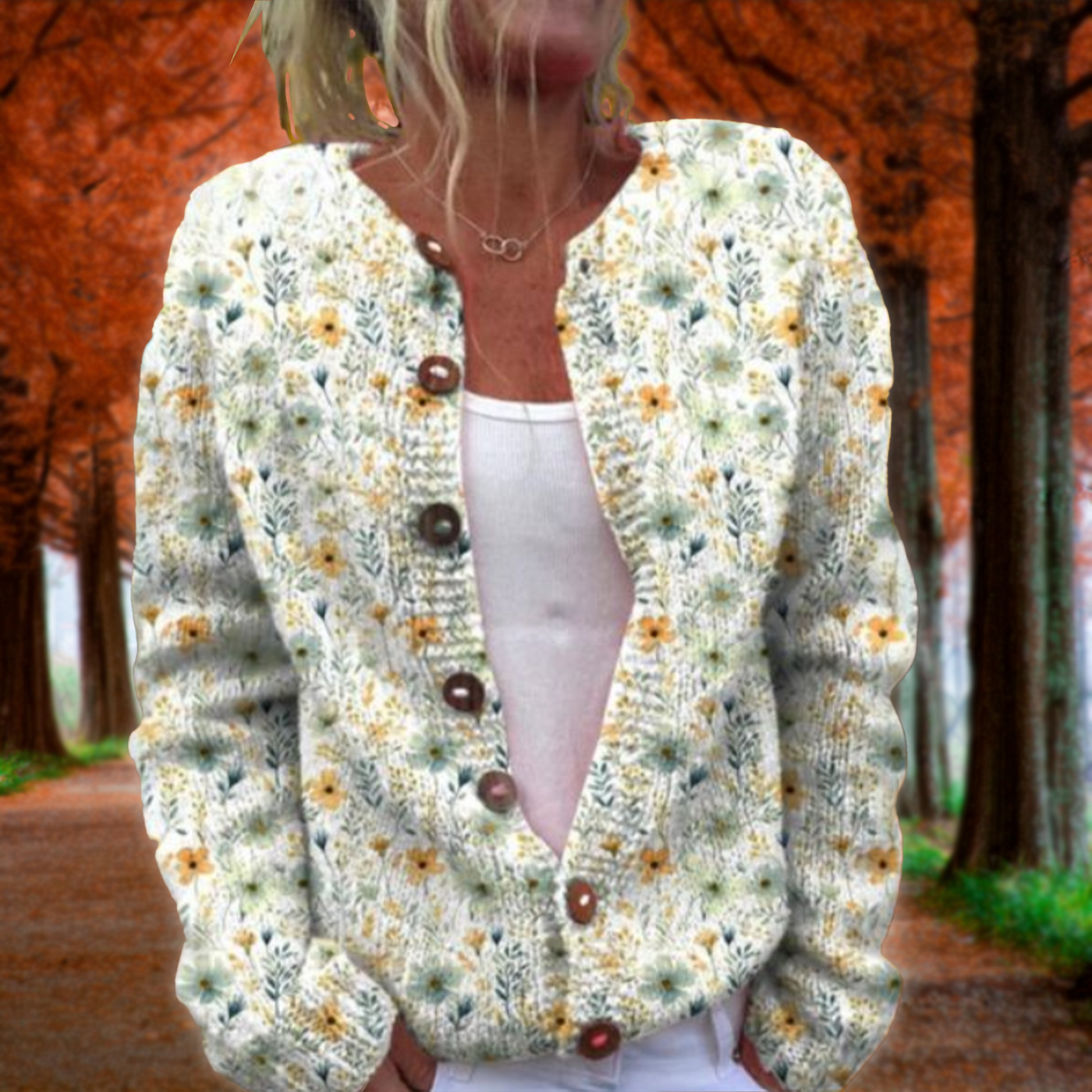 Lowri™ | Bloemenprint vest