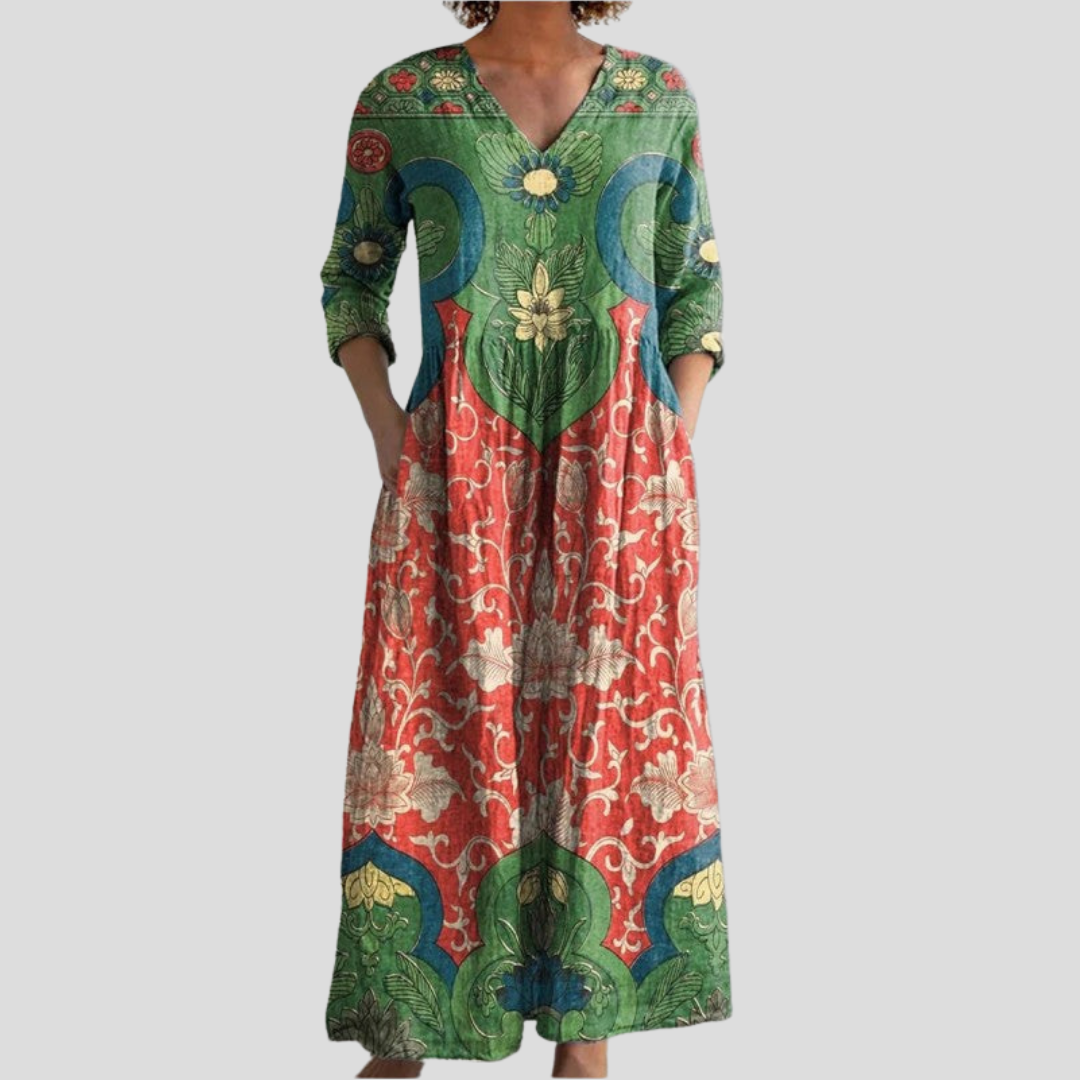Layla™ | Bohemian Maxijurk met Print