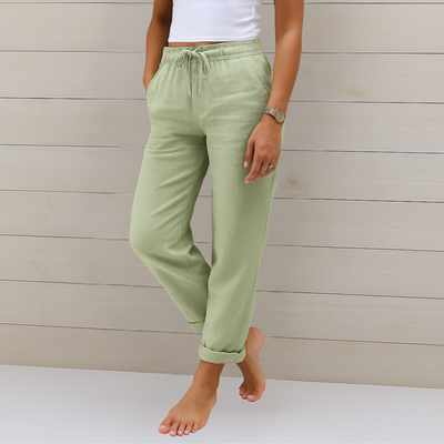 Elara™ | Luchtige Zomerbroek met Elastische Taille