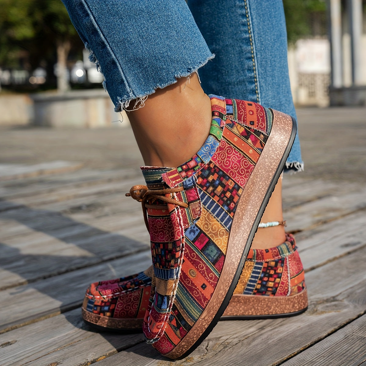 Nayeli™ | Casual Patchwork Schoenen