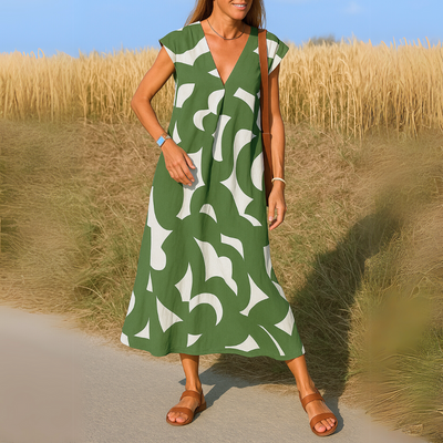 Ieke™ | Zomers Jurkje met Abstracte Print