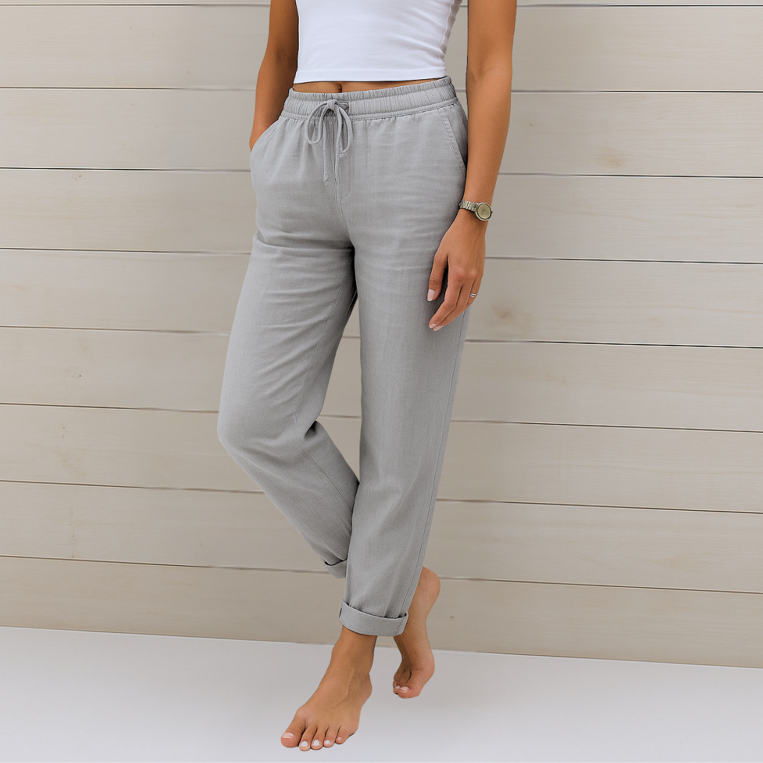 Elara™ | Luchtige Zomerbroek met Elastische Taille