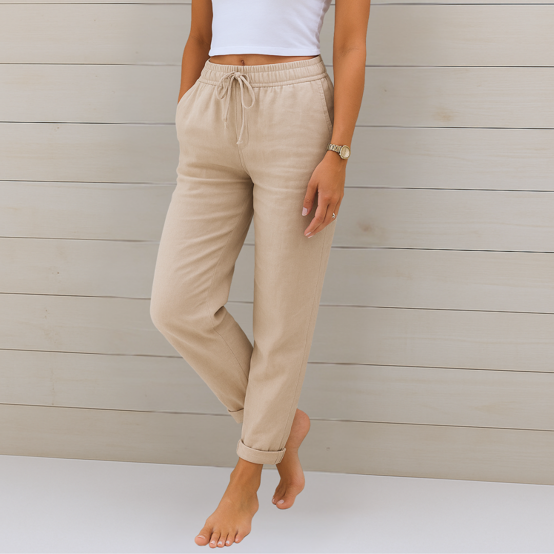 Elara™ | Luchtige Zomerbroek met Elastische Taille