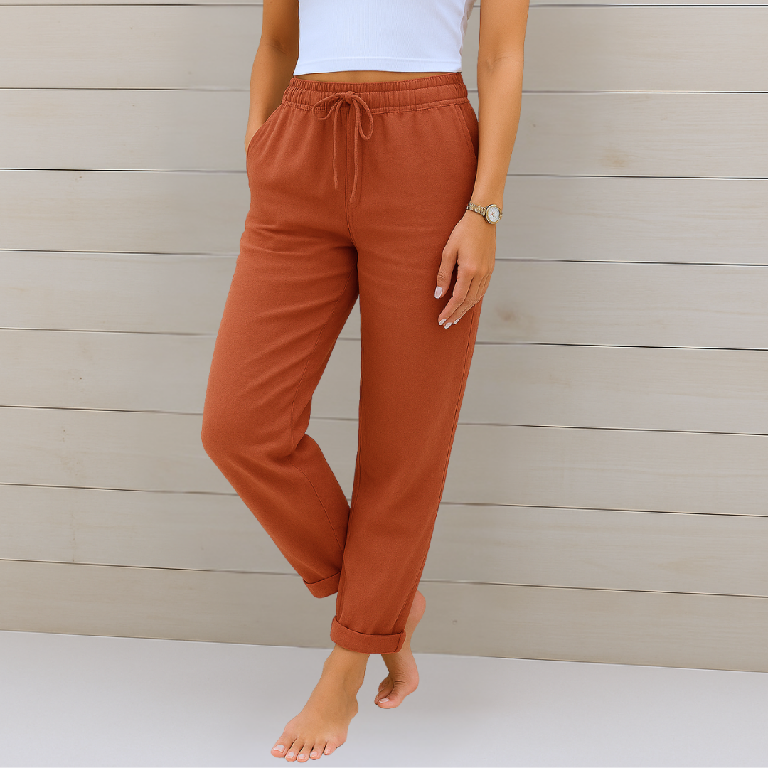 Elara™ | Luchtige Zomerbroek met Elastische Taille
