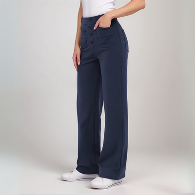 Malmoe™ | Elastische broek met hoge taille