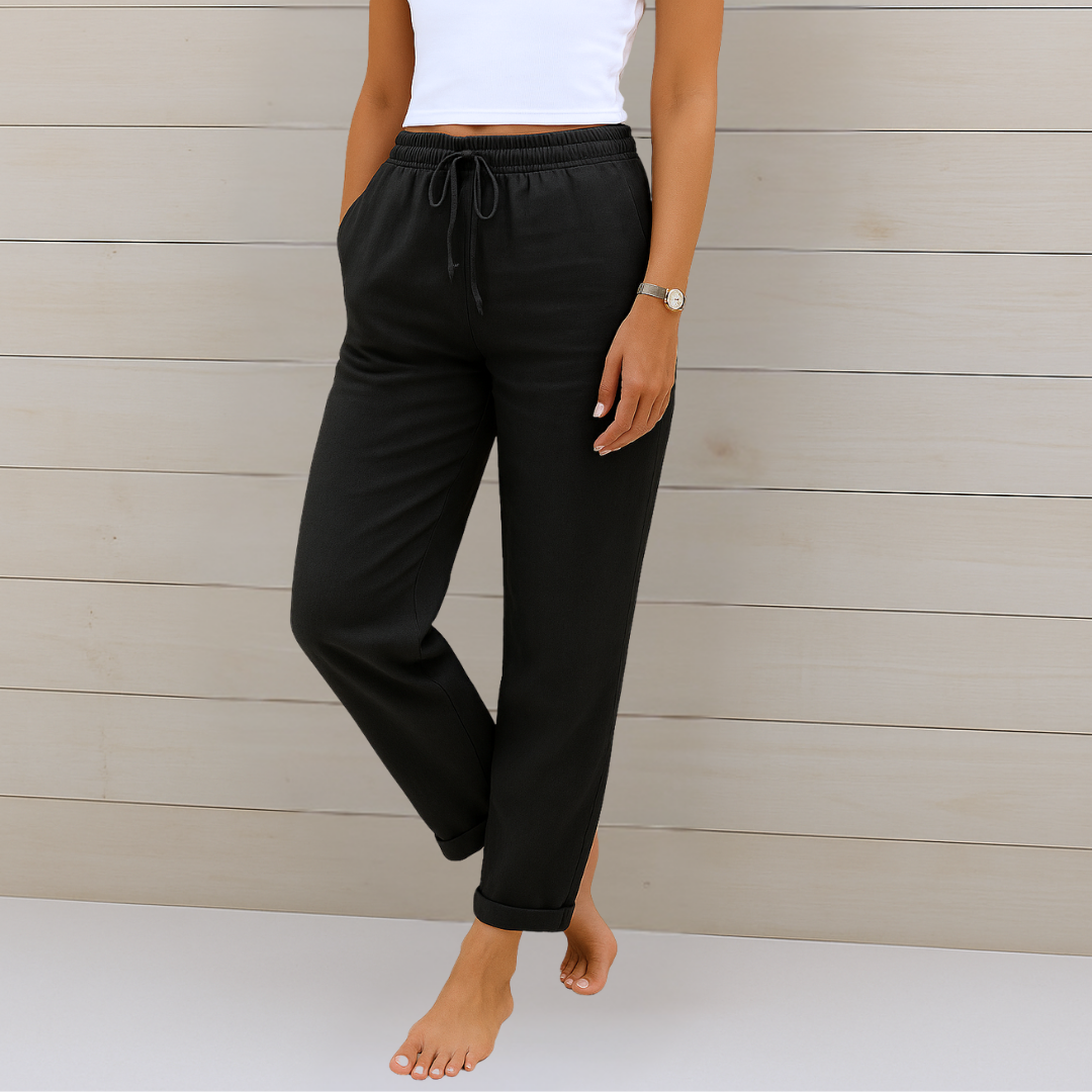 Elara™ | Luchtige Zomerbroek met Elastische Taille