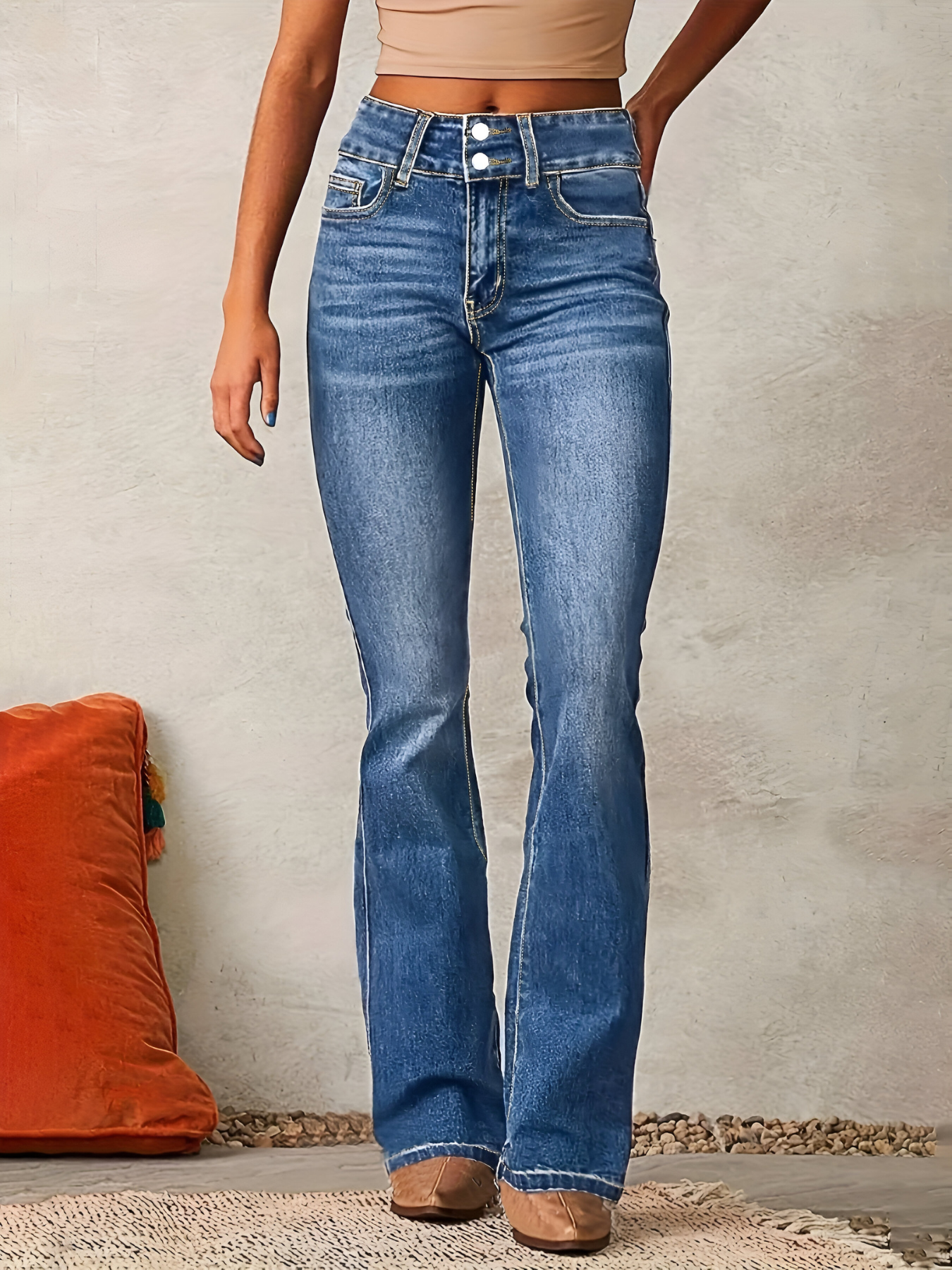 Aria™ | Hoge taille flared jeans