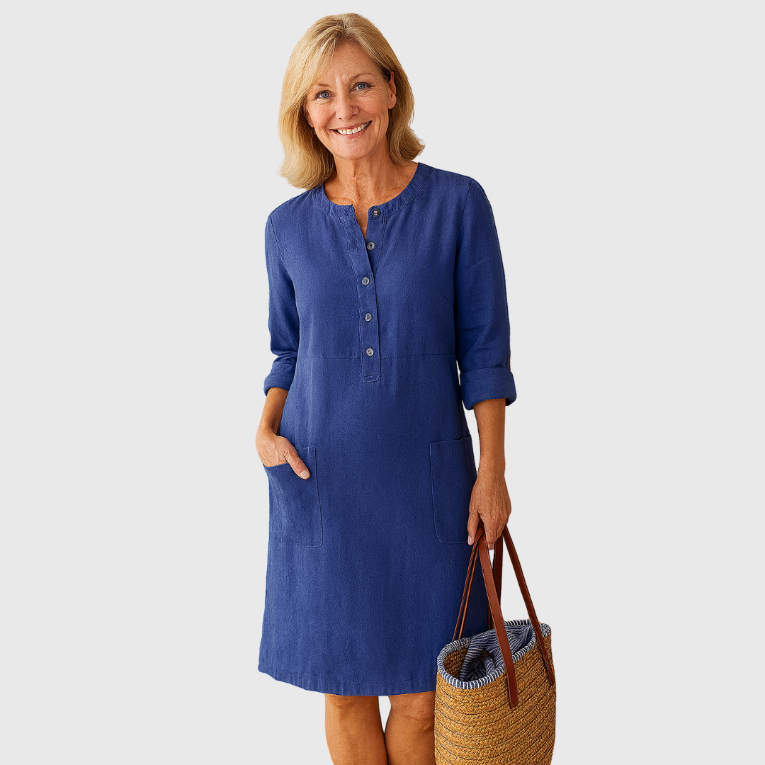 Maris™ | Linnenjurk met Knoopsluiting