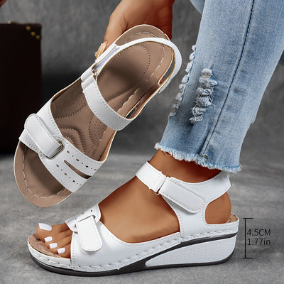 Noëmi™ | Comfortabele Verstelbare Sandalen met Sleehak