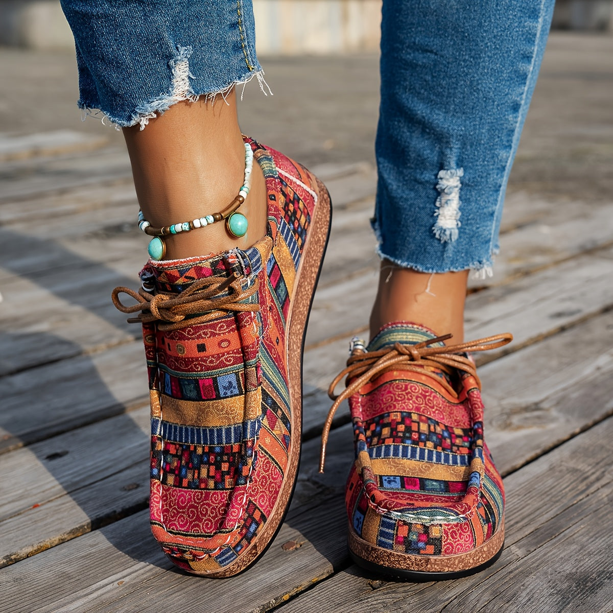 Marlies™ | Bohemian Sneakers met Print