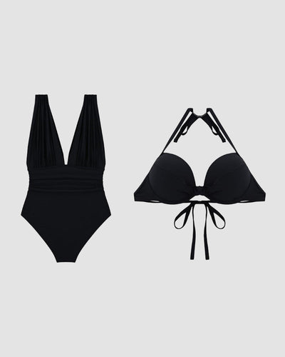 Luxe Shaping Badpak met Diepe V-Hals