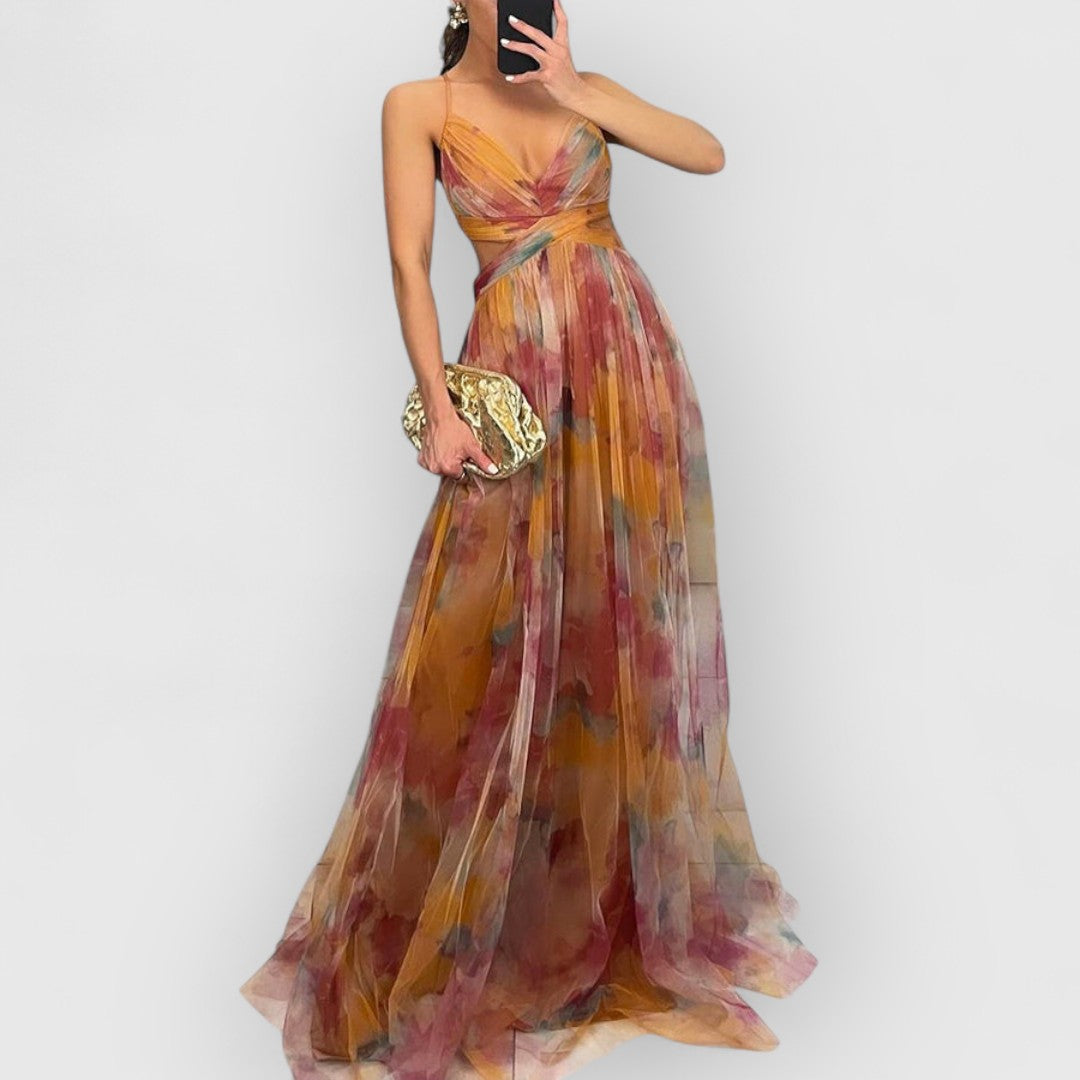 Lysbeth™ | Maxi-jurk met bloemenprint