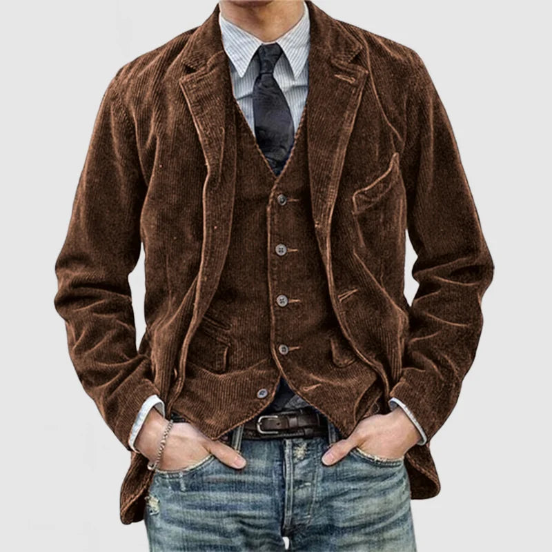 Gabriel™ | Corduroy Blazer met Gilet