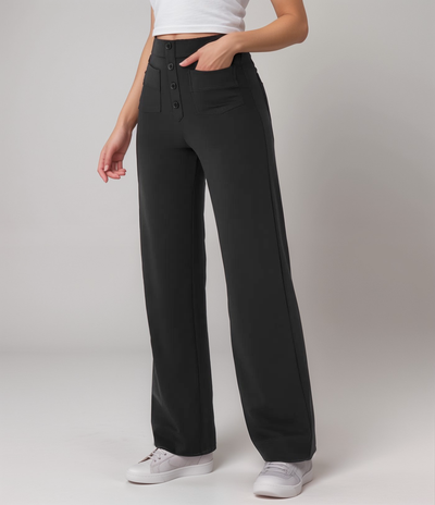 Malmoe™ | Elastische broek met hoge taille