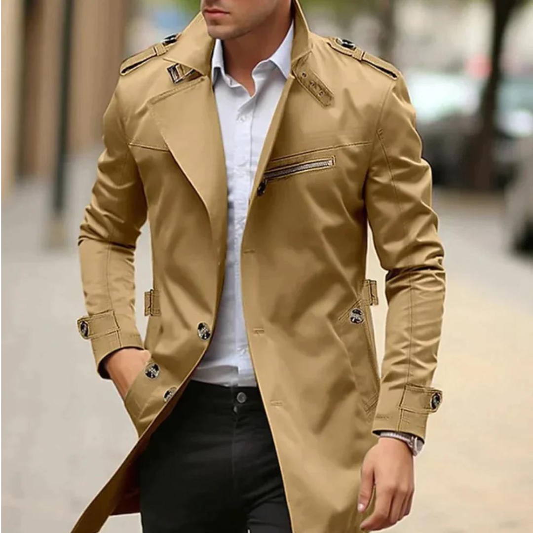 Aldert™ | Klassieke Trenchcoat voor Heren