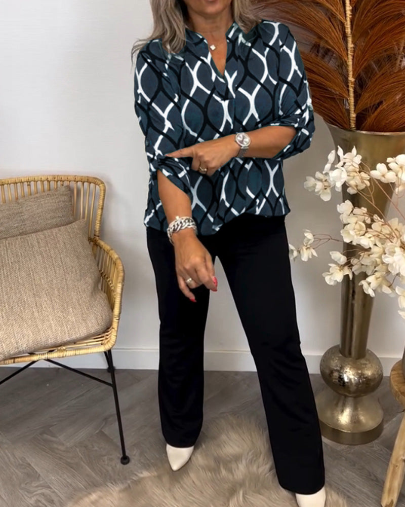 Femke™ | Elegante Print Blouse