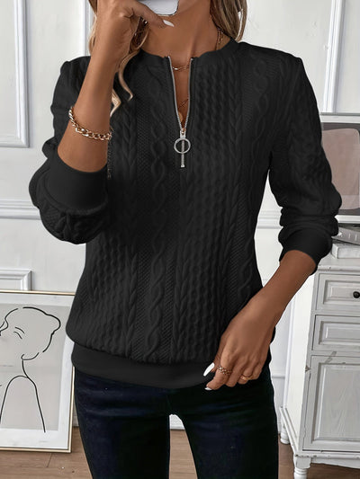 Jorien™ | KNIT PULLOVER MET Ritssluiting