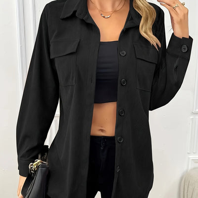 Romy™ | Casual Overhemdjack met Borstzakken