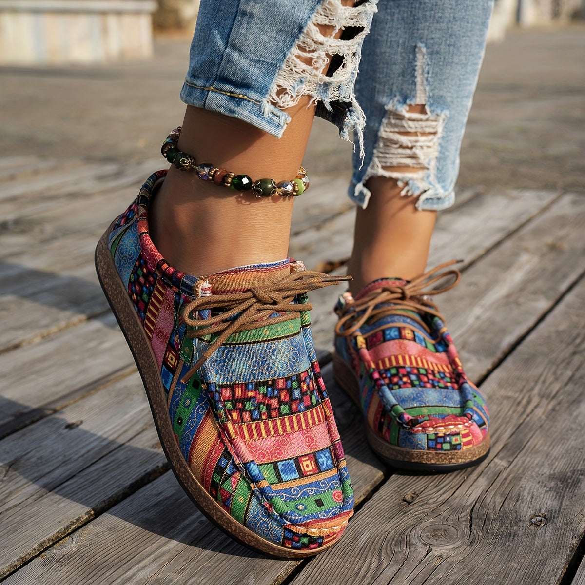 Nayeli™ | Casual Patchwork Schoenen