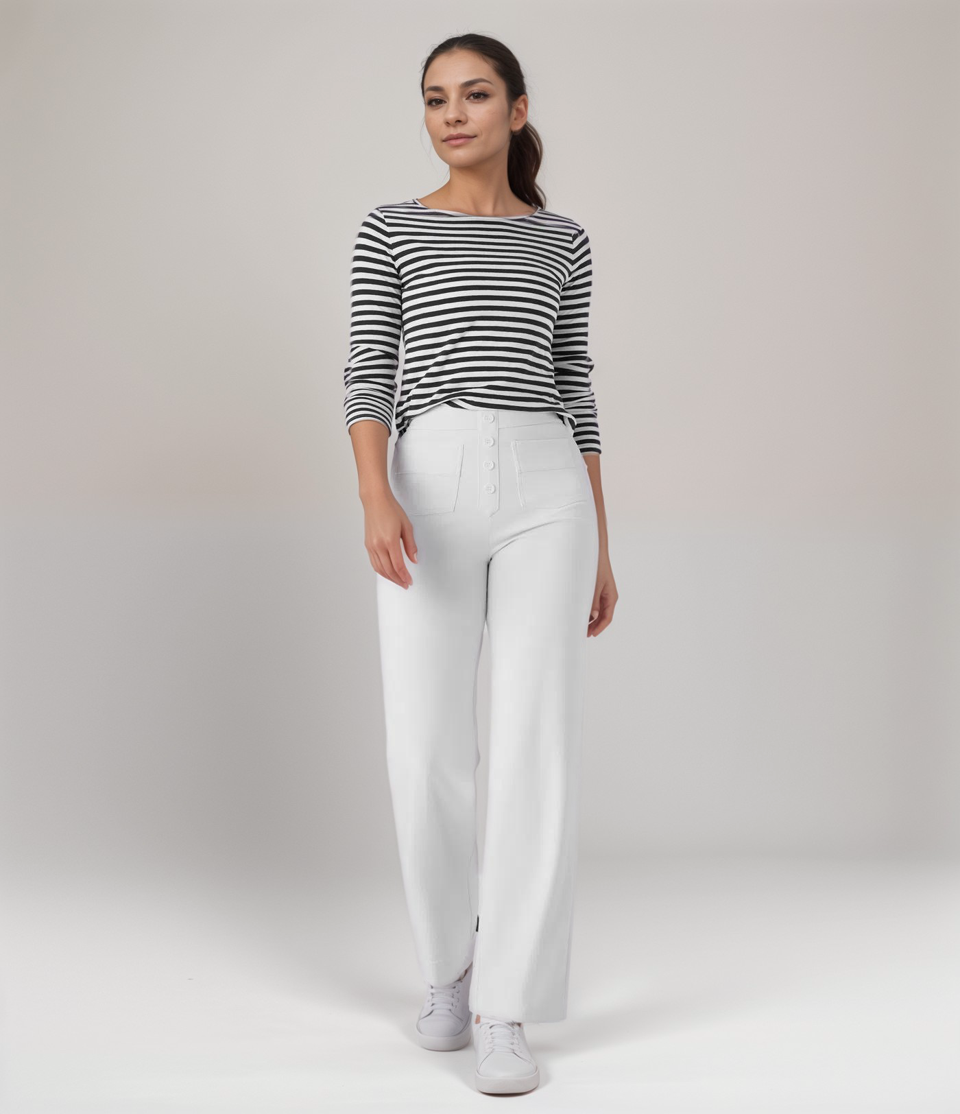 Malmoe™ | Elastische broek met hoge taille