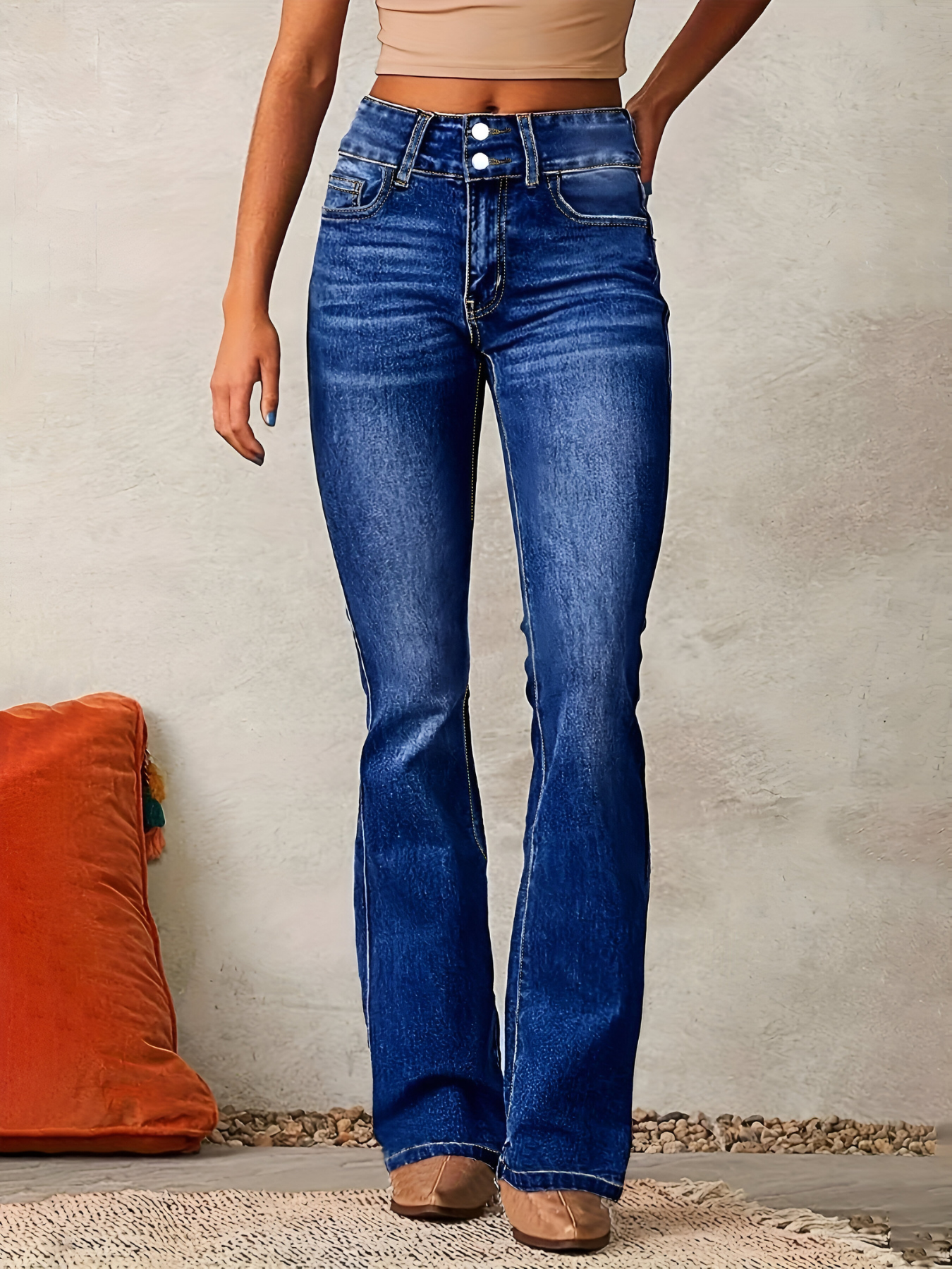 Aria™ | Hoge taille flared jeans