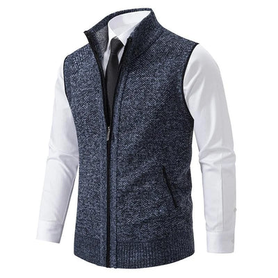 Bremer™ | Gebreid fleece vest zonder mouwen