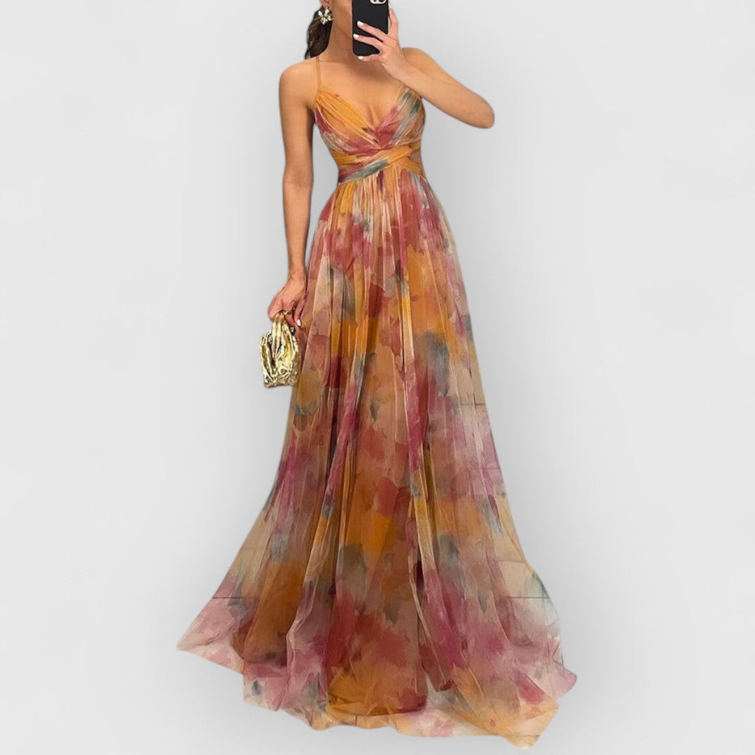 Lysbeth™ | Maxi-jurk met bloemenprint