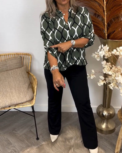 Femke™ | Elegante Print Blouse