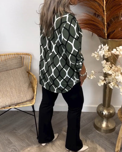 Femke™ | Elegante Print Blouse