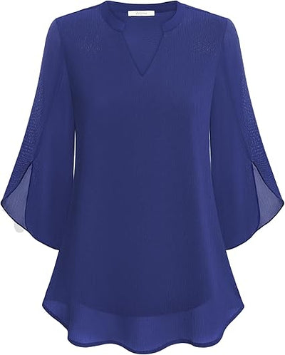 Eliane™ | Elegante V-Hals Blouse