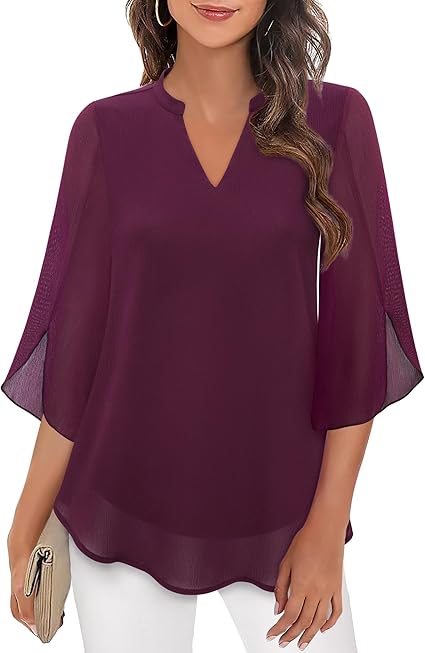 Eliane™ | Elegante V-Hals Blouse