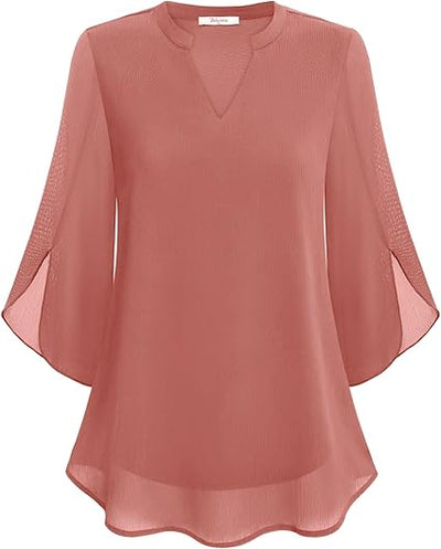 Eliane™ | Elegante V-Hals Blouse