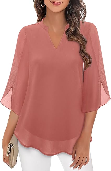 Eliane™ | Elegante V-Hals Blouse