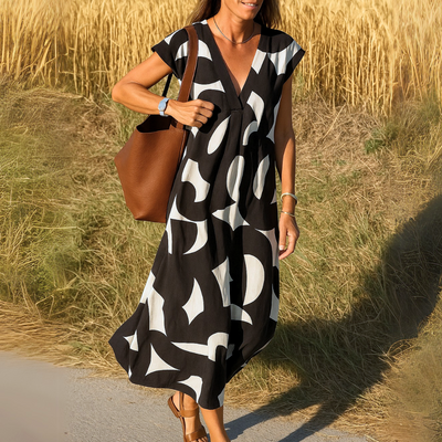 Ieke™ | Zomers Jurkje met Abstracte Print