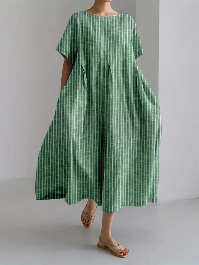 ELEANOR™ | RETRO STREEPJES LOSSE JURK