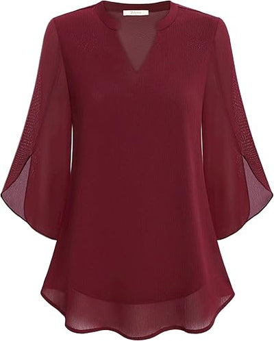 Eliane™ | Elegante V-Hals Blouse