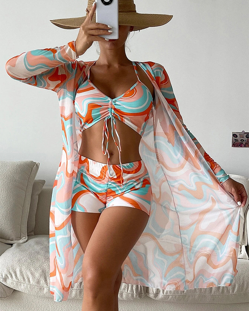 Dinja | 3-Delige Bikini Set met Print