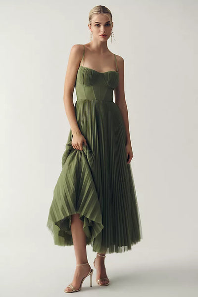 Olivia | Elegante Geplooide Jurk