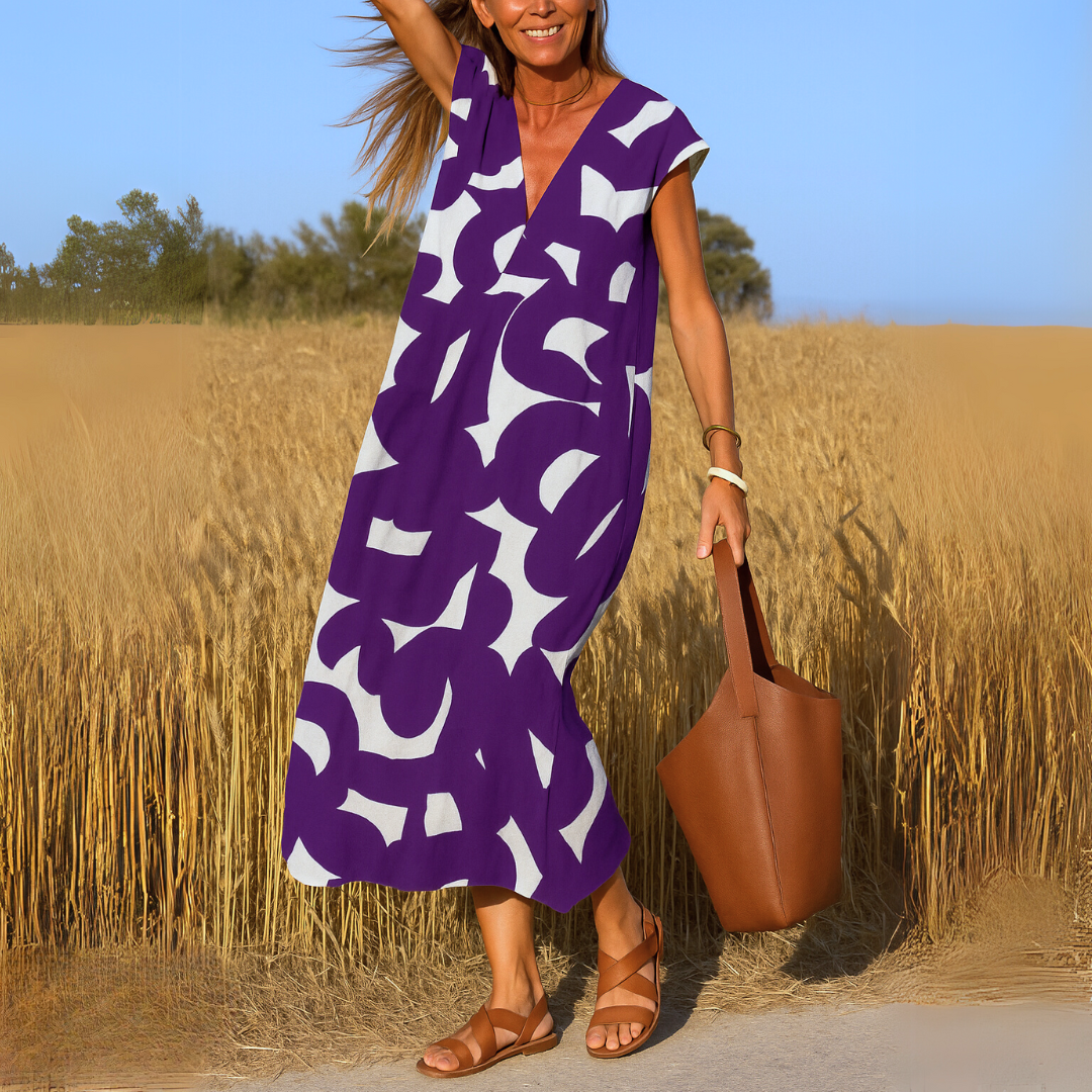 Ieke™ | Zomers Jurkje met Abstracte Print