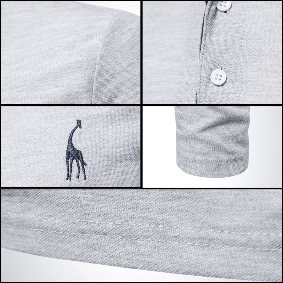 Lenien™ | Lange Mouw Polo met Contrastdetail