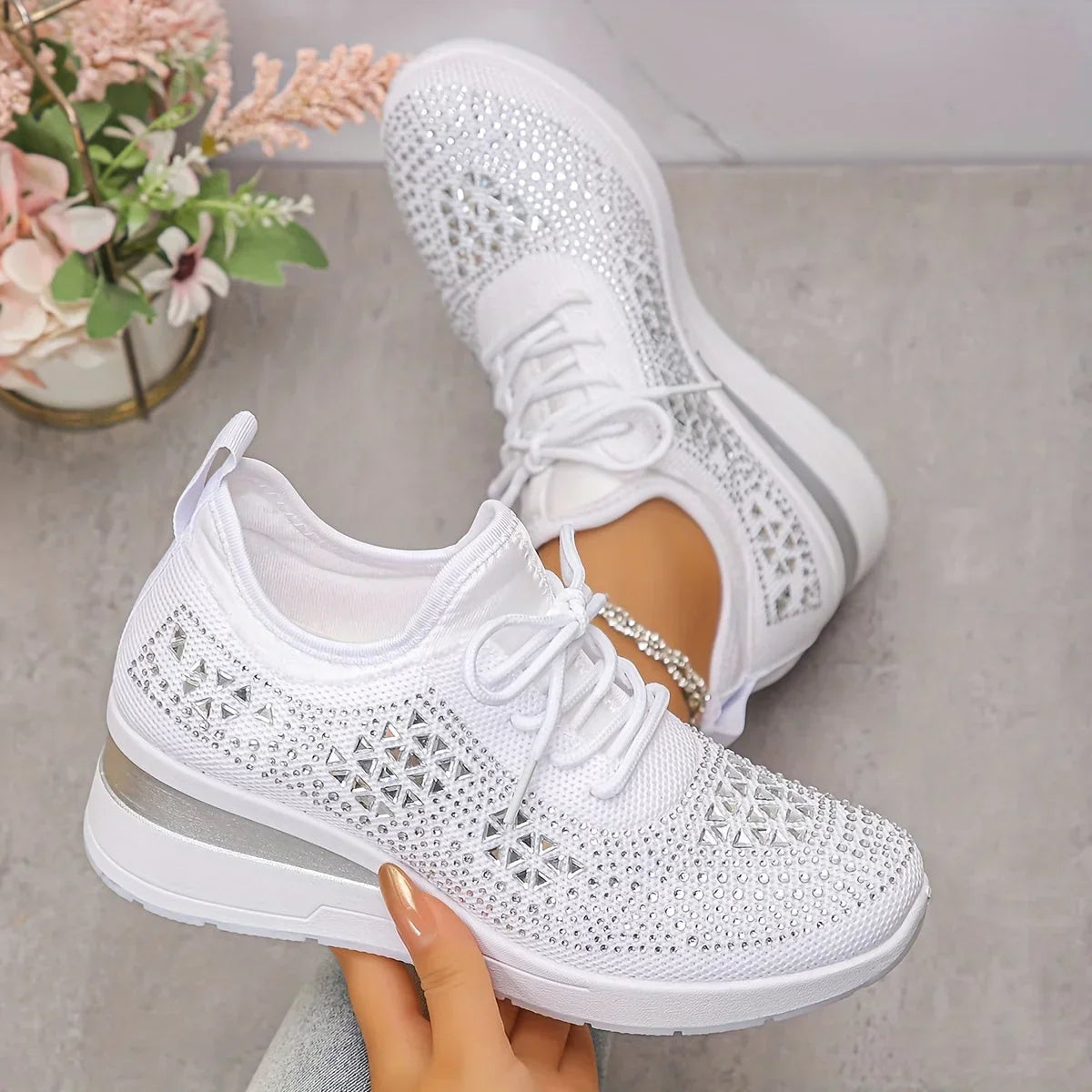 Jolien™ | Sportieve Sneakers met Strass