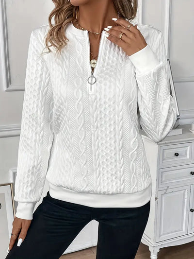 Jorien™ | KNIT PULLOVER MET Ritssluiting