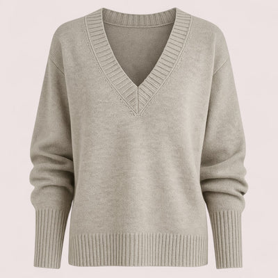Élodine™ | Gebreide V-hals Trui