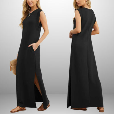 Noudine™ | Elegante Mouwloze Maxi-jurk